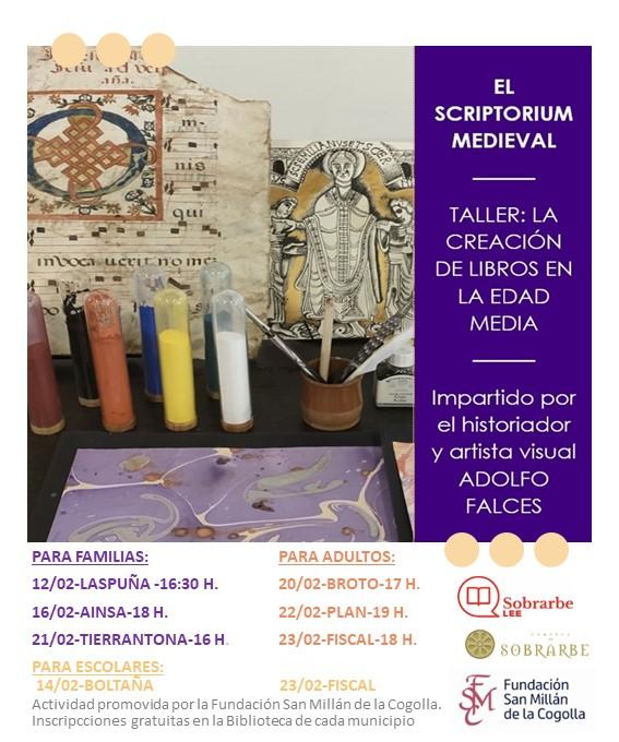 Imagen “Scriptorium. La creación de libros en la Edad Media”. Una propuesta original que llega por primera vez a Sobrarbe