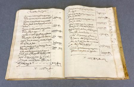 Imagen: Libro de cuentas del Hospital de Nuestra Señora de la Esperanza