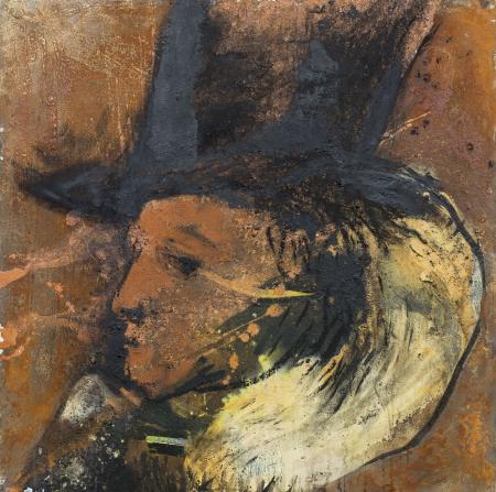 R.G.I, 2015. Mixta sobre tela. Colección Carrera Blecua