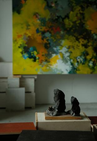 José Noguero. Piedras 2, 2025. Impresión “Glicée” con tintas de pigmentos minerales encapsulados en resina sobre papel Hahnemühle Photo Rag Bright White 310 g, montado sobre dibond.120 x 82 cm