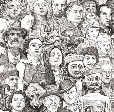 Desfile (1). Ilustración de Javier Sáez Castán