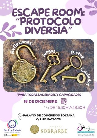 Imagen Scape room "protocolo diversia"