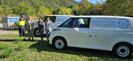 Imagen Dos furgonetas eléctricas se suman al programa “Sobrarbe composta”...